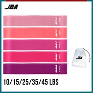 JBA Resistance Loop Band For Workout Set 5Pcs 130lbs With Strength Mark 600MM TPE Exercise Bands Fle
