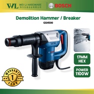 Bosch GSH500 GEN II Demolition Hammer 1100W/Mesin Hacker/Drill Hammer/Mesin Hack/Breaker