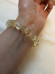 黃水晶手串，檸檬黃水晶隨形方糖手串/手錬，8+mm Citrine  crystal bracelet,bracelets ring,rings,earring,earrings,pendant,pe