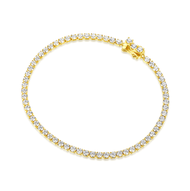 Vòng tay đính pha lê APM Monaco màu vàng YB5123OX