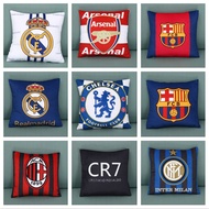 Huangma Bazaar Juventus Liverpool Arsenal Pillow Merchandise Football Team Logo Fan Supplies Without Core [Pillowcase] World Cup 2022