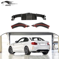 Carbon Rear Bumper Lip Diffuser for BMW F87 M2 M2C Competition 2016 - 2019