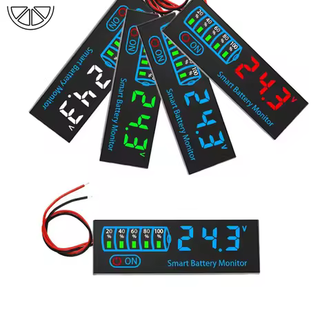 DC7-40V Battery Level Indicator 12V 24V 36V 48V Acid/Lipo Lithium Battery Capacity Board Voltage Bat