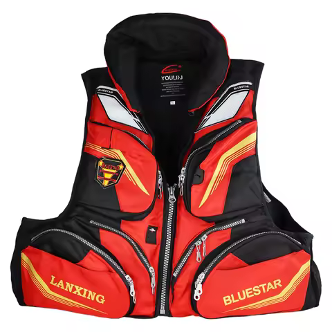 ZYZ Men Rock Fishing Jacket J41Multi-function Buoyancy Vest Buoyancy Greater than 7.5kg Outdoors Spo
