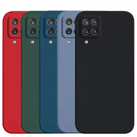 For Samsung Galaxy A12 Case Samsung A12 A13 A14 A23 A33 A53 A54 A03 A04E Cover Liquid Silicone Shock