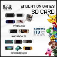 Emulation Games Branded 1TB SD Card for Ayn, Retroid, and Mangmi Devices | ES-DE