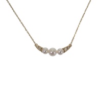 Authentic MIKIMOTO  Necklace gold K18 yellow gold/Akoya Pearl Women used Direct from Japan ISEYA
