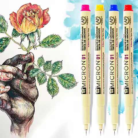 Japan Sakura Pigma Micron Colored Fineliner Pen Set 01 05 Fine Point Drawing Pens Sketch Marker Art 