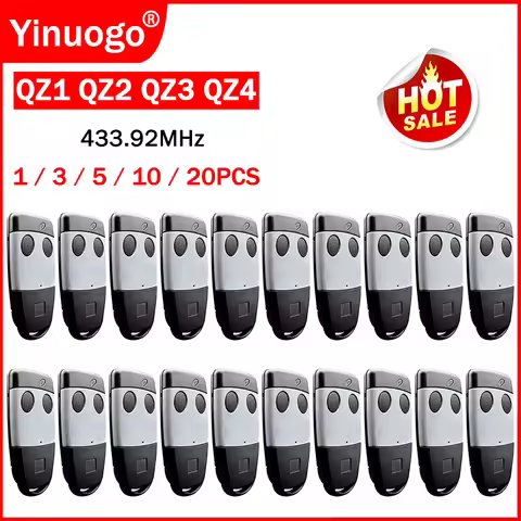 For QZ1 QZ2 QZ3 QZ4 Gate Remote Control Garage Door Opener 433.92MHz