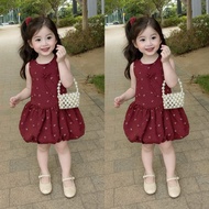 Luxury A-form pumpkin dress for children 8-20kg - Free hair bun