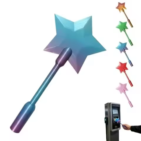 1 Pcs 3D Printed Star Wand Tap To Pay Star Magic Wand Portable Contactless Payment Card Holder Credi