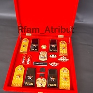 Brigjen rank box Set Irjen Polri PDH PDU/ Souvenir premium Police rank gift