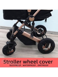 ℜ-ℜ 1 pack of 2 pieces Baby waterproof stroller wheels Wheel Cover Dustproof Wheelchair Tire Protector Pram Wheel Case