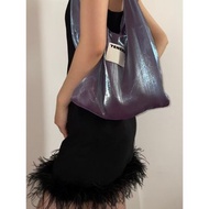 【TENERA】芭蕾單肩包-深紫/漸變紫 溫柔風格再生環保袋 肩背包