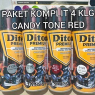 Pilok Cat Semprot Diton Premium Candy Tone Red Merah Candy Candi 9311 Primer Grey Epoxy 9120 Silver