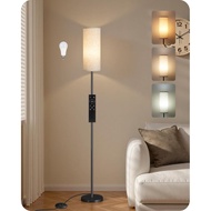 64.4” Dimmable Floor Lamp for Living Room with Remote and Foot Switch, Modern Standing Tall Lamp, Co