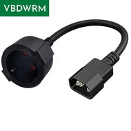 PDU UPS Power Extension Cord EU Plug IEC C14 to EU Schuko Socket Extension Cable IEC C14 to EU  Schu
