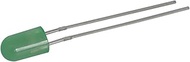 Jameco Valuepro LG13530 LED, Uni-Color, 565nm, 2-Pin, 8.6 mm H x 5 mm L x 5 mm W, Green (Pack of 50)