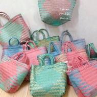 (Rattanvintage)🔥 Penan Tote Bag | Beg Anyaman | Sarawak Bag | Beg Kraftangan Anyaman | Bakul Anyaman | Plastic Bag