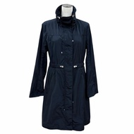 狀況極佳 ★ MONCLER F10931C70900 MALACHITE 外套，附可收納式帽子、logo貼片、隱形門襟、海軍藍、1碼、正品、女款、帶衣架。