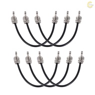 Ammoon 12in Pedal Cable 1/4" Silver 1/4" Silver Pvc 6in Zom 【sz1】ammoon M-m 3 [musiclover]ammoon ☀