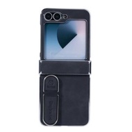 全城熱賣 - 適用於三星 Galaxy Z Flip6 指尖隱形支架摺疊手機保護殼（黑色）