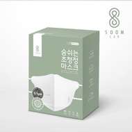 10pcs (1box), Soomlab White Hyper Purifying Mask, Nano Fiber Filter Mask, Made in Korea