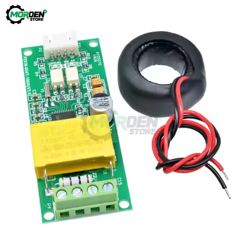 80-260V AC Digital Current Meter Watt Power Volt Amp Current Tester Module Closed CT PZEM-004T For A