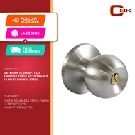 GATEMAN YLGM5877TS/S KNOBSET TUBULAR ENTRANCE - SATIN STAINLESS STEEL