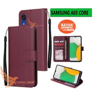Flip Case SAMSUNG A03 CORE Flip Dompet Casing HP Flip Wallet Leather Cover