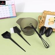5Pcs Hair Dye Brush Bowl Set With Ear Caps Mixing Rod Hair Tint Dying Coloring Applicator Brush Hair