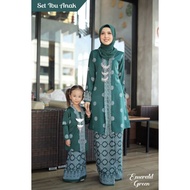 KEBARUNG KAIN SONGKET PRINTED IBU DAN ANAK