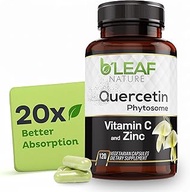 Quercetin Phytosome Vitamin C and Zinc Capsules - Super Absorption – Immune Support Complex – Respir