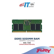 Kingston Value RAM DDR5 Memory 5600MHz CL46 Notebook Laptop SODIMM RAM ( 8GB / 16GB ) DDR5 RAM