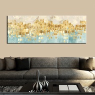 Modern Abstract 1 Piece Gold Money Sea Wave Painting on Canvas Poster Wall Art Picture for Living Room Home Decor