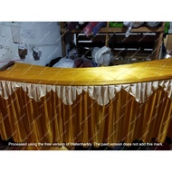Foam fringe table Cover 76cm x 70cm x 140cm covers the front right side Kiri