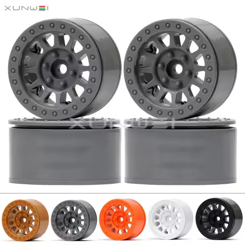4pcs 1.9 inch Beadlock Wheel Rim for RC Axial Traxxas Redcat Himoto RGT Crawler Car Truck Buggy