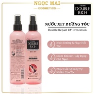 Nước xịt dưỡng tóc Double Rich (120ml - 250ml) Phục hồi tóc hư tổn giảm khô xơ gãy rụng chẻ ngọn