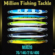 Mikro Jig Badan Panjang Fast Sinking Pitch Action 7g/14g/21g/40g Fast Jig Metal Jig Bilis Fishing Lu