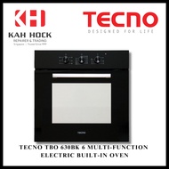 TECNO TBO 630BK 6 MULTI-FUNCTION ELECTRIC BUILT-IN OVEN + 1 YEAR WARRANTY