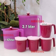 Tupperware Gourmet Pitcher/ Tupperware Pitcher/ Gourmet Mugs with Seal/ Gourmet Illumina Pitcher