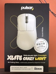 Pulsar Xlite Crazy Light 8K 無線滑鼠 (White)