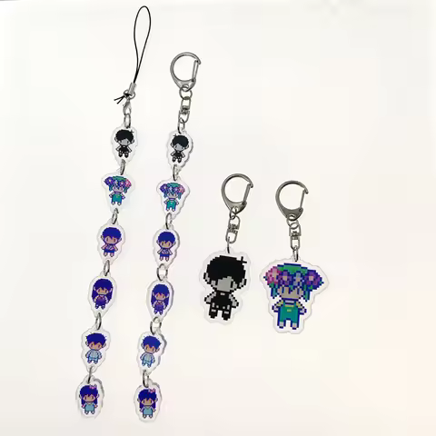 Pixel Game Acrylic Keychain Mobile Phone Charm Cute Fun Gift For Friends Omori Keychain