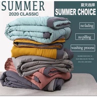 Blanket Super Soft Quilt Comforter King Size Selimut Super Lembut 水洗棉夏凉纯色被儿