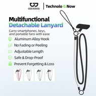 GOOJODOQ Phone Strap Multifunctional Strap Detachable Compatible with Phone/Earphone/Fan