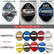 4pcs/set Stainless Steel Car Door Lock Cover for Honda Civic Jazz Fit Spirior Accord Vezel Brio Shuttle Cr-V City Hr-V Accessories