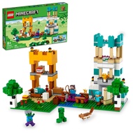 Minecraft The Crafting Box 4.0 21249 Building Toy Set, Custom-Build Playset Featuring Classic Bricks