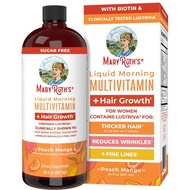 MaryRuths Liquid Multivitamins Growth với Cicada Trial Gloss dày hơn tóc Giảm nếp nhăn và Fine Vegan
