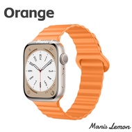 Manis Lemon สายนาฬิกาข้อมือ แม่เหล็ก for Apple Watch band Serie 9 8 3 5 4 SE 6 7 2 1 Ultra 49 45 44 40 41 38 42 mm มม.