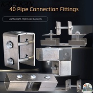 KATAKAN Square Tube Connector, 40*40mm carbon steel Pipe Fixed Joint,  galvanizing Fixed Pipe Clamp 
